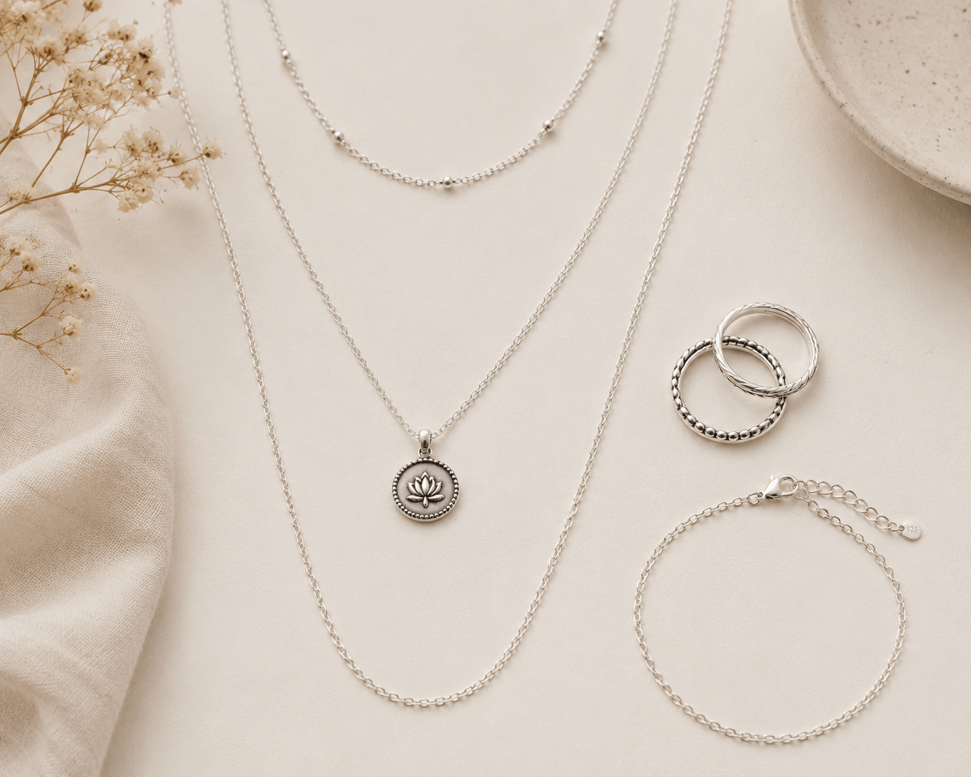 How to Layer Silver Jewellery Without Overdoing It
