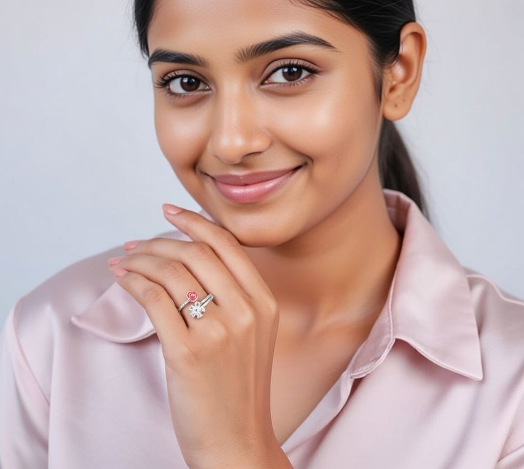 Rosette Blossom Adjustable Ring