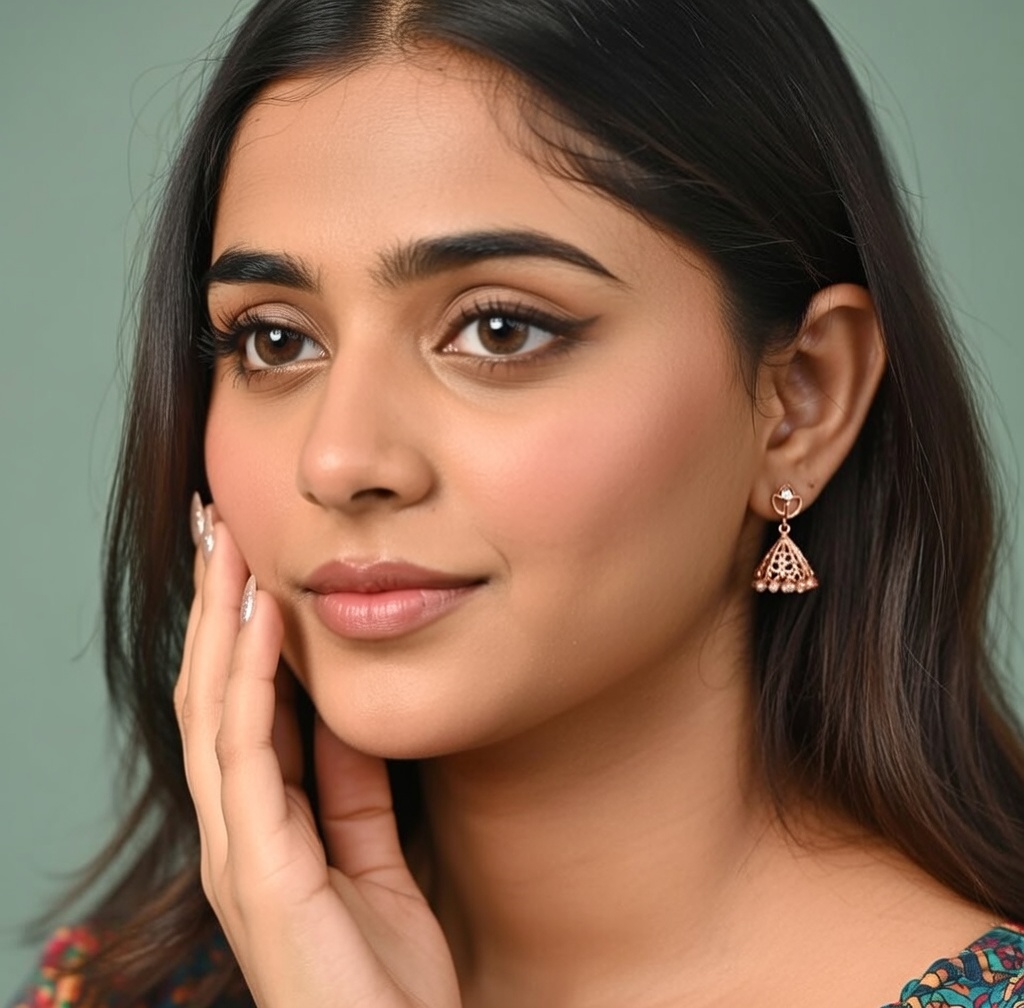 Zaria Floral Jhumkas