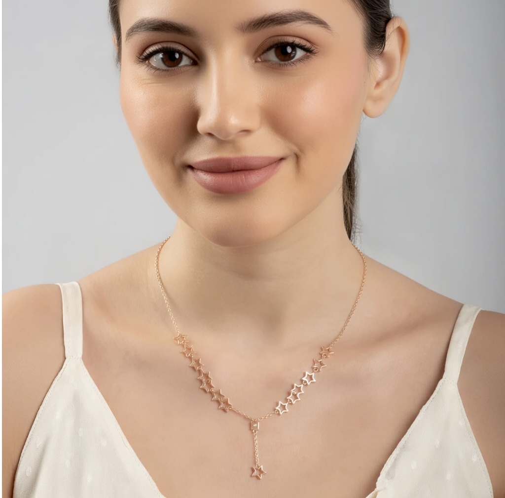 Twinkle Drop Star Necklace