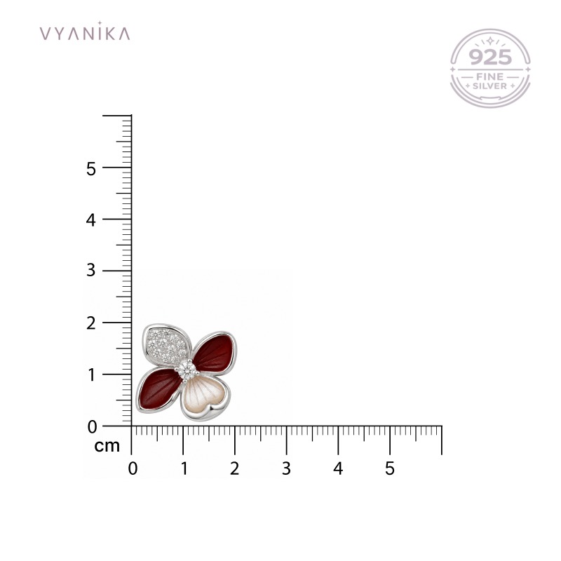Vyanika Silver Lavender Blossom Bracelet