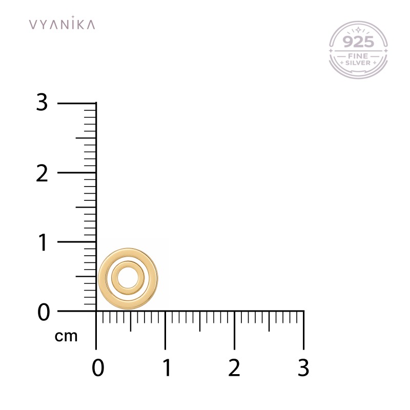 Vyanika Orbit Layered Circle Pendant