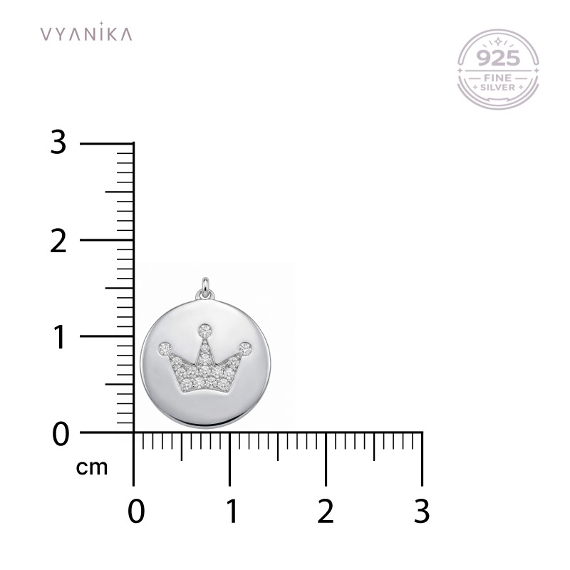 Vyanika Crown Charm Pendant