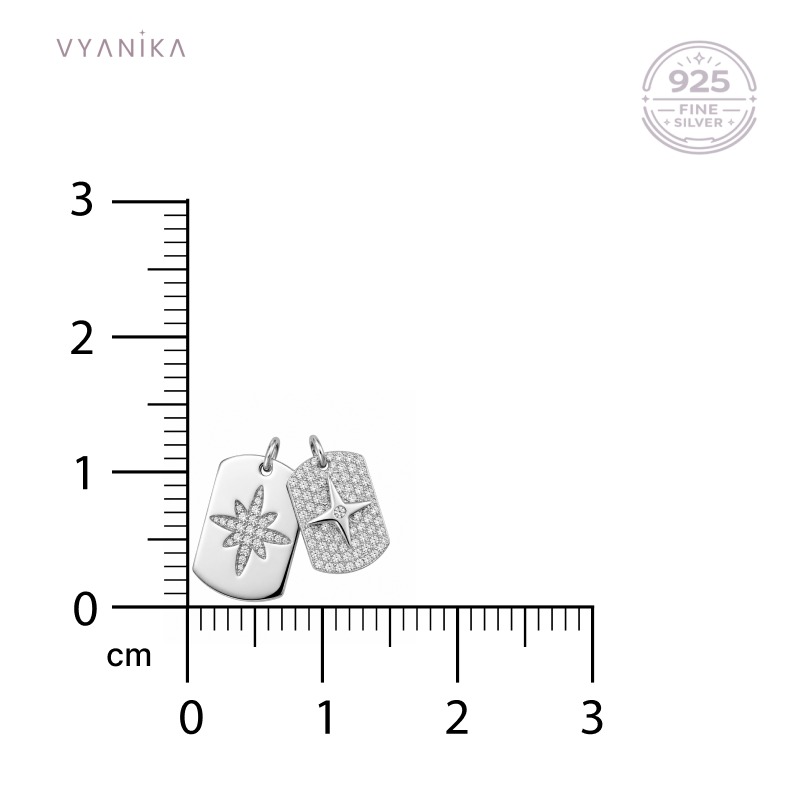 Vyanika Twin Star Charm Pendant