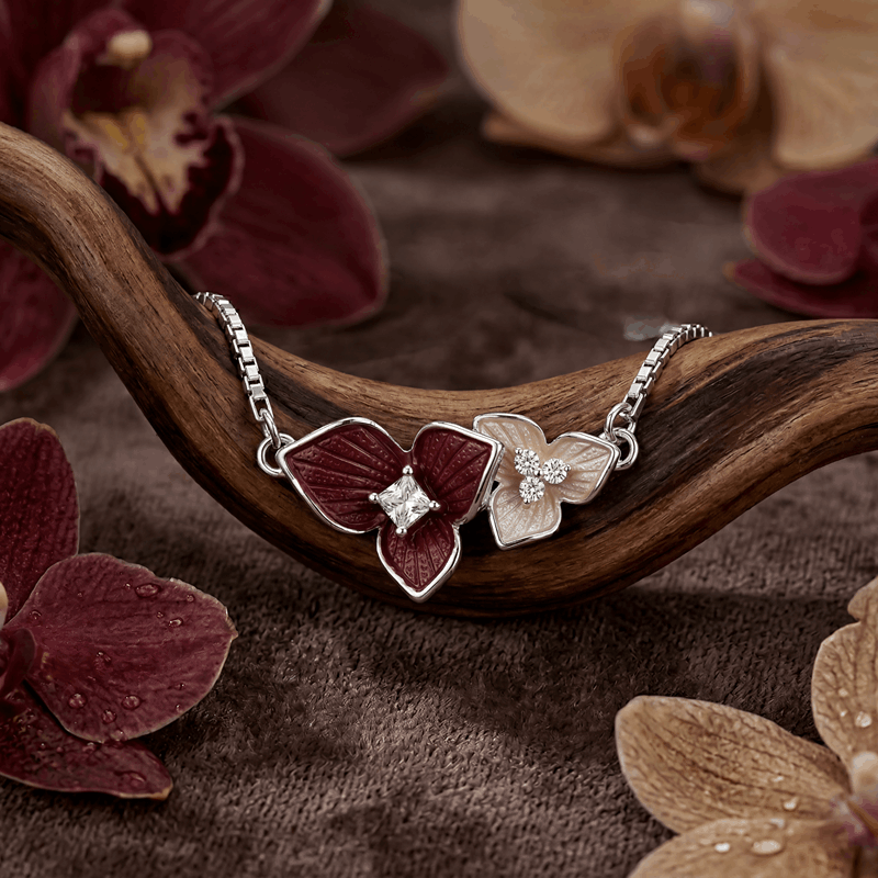 silver-flower-necklace-red-enamel-design-for-women