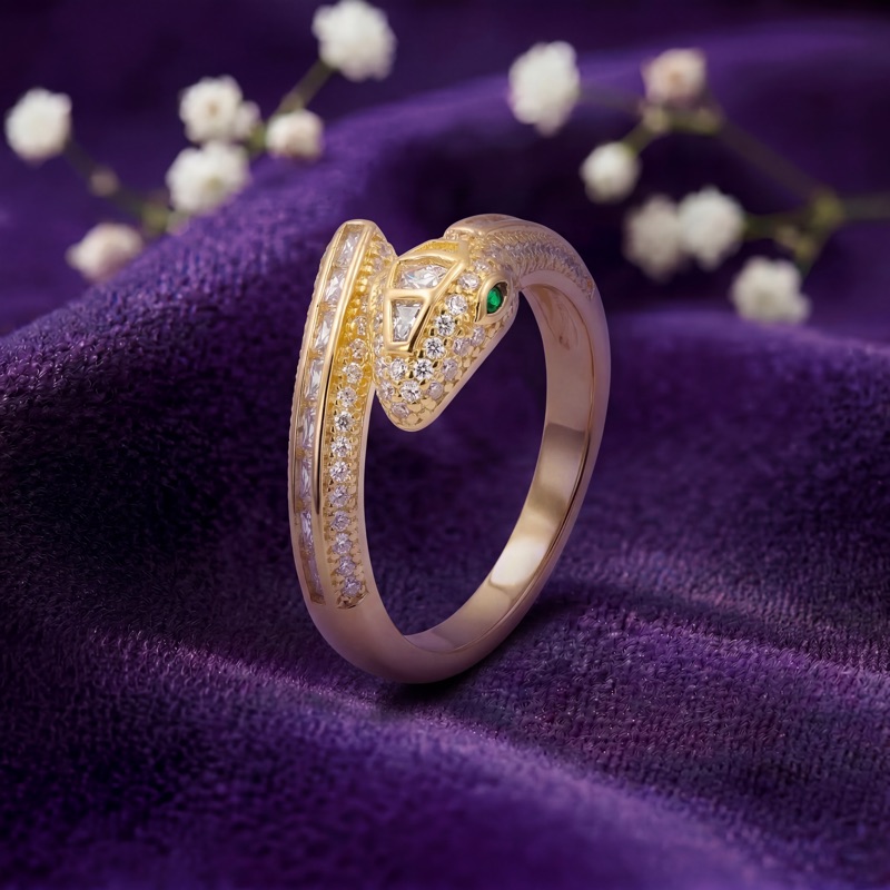 vyanika-gold-snake-wrap-ring-creative-background