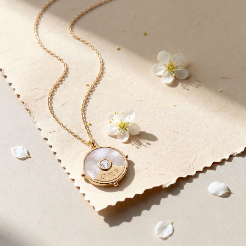 Vyanika Luna Halo Mother of Pearl Pendant