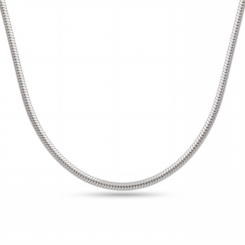 Vyanika Silver Small Snake Chain for Men