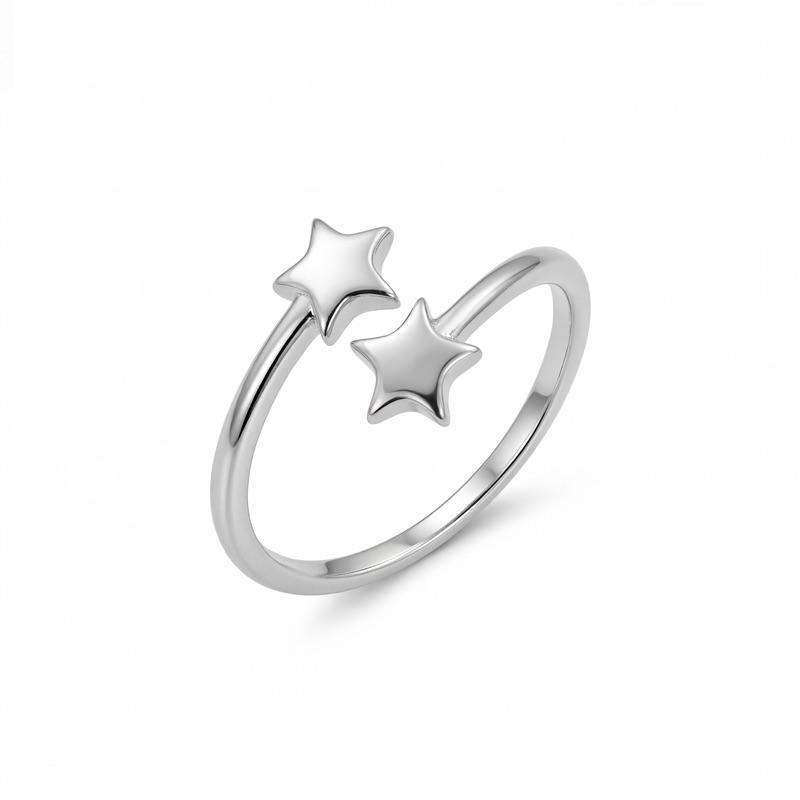 Vyanika Twin Star Open Adjustable Ring
