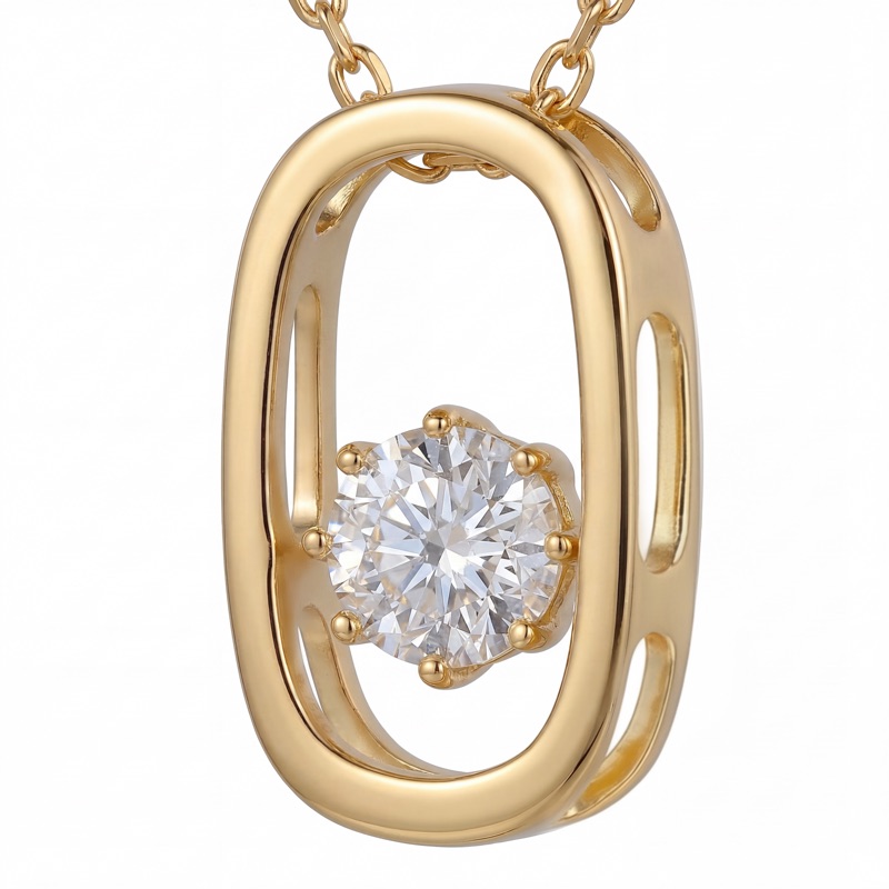 Vyanika Aura Solitaire Frame Pendant