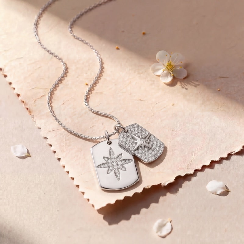 Vyanika Twin Star Charm Pendant
