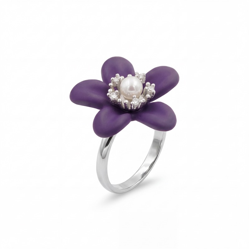 vyanika-violet-flower-pearl-ring-product-white-background