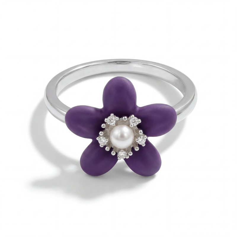 vyanika-violet-flower-pearl-ring-product-close-up-shoot